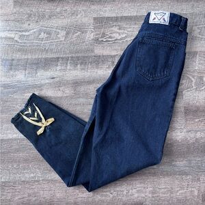 Vintage! EUC No Excuses Women’s Jeans with Gold Ribbon Skinny Ankle